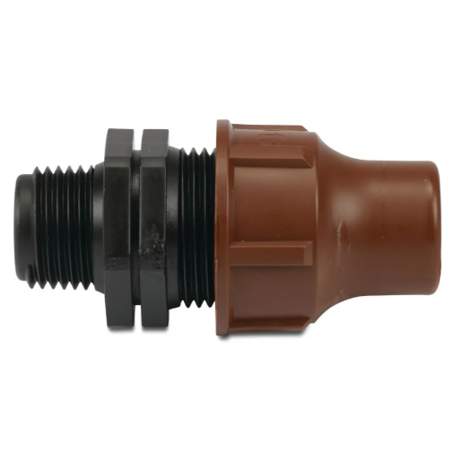 Schraubverbinder für Tropfleitungen, Typ BF-82 lock, Kupplung 16mm x 3/4z AG