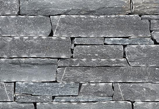Rock Face FLAT BLACK Verblender - Trockenmauerstein Optik