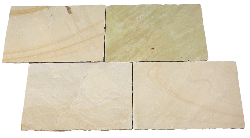 Hartsandstein Terrassenplatte Lemon - verschiedene Formate