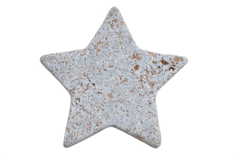 Muschelkalk Stern KLEIN, Durchmesser ca. 12 cm