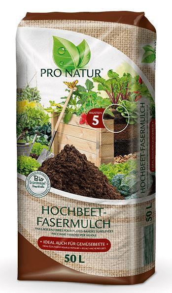 PRO NATUR Hochbeet Fasermulch 50l PRO NATUR Hochbeet Fasermulch 50l
