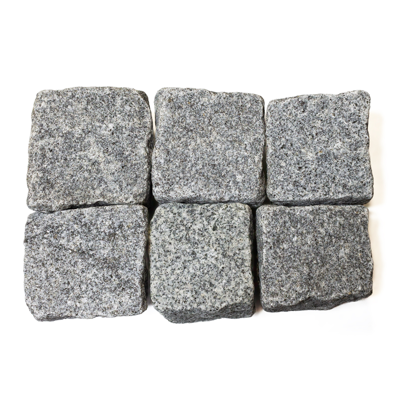 Granit Roriz Pflasterwürfel grau-blau - 10x10x10, gespalten Granit Roriz Pflasterwürfel grau-blau - 10x10x10, gespalten