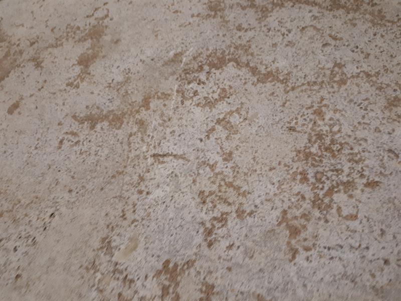 Bodenplatten aus Muschelkalk, Stärke 3cm, Breite 30cm, OF SAND/ TELLERGESTRAHLT