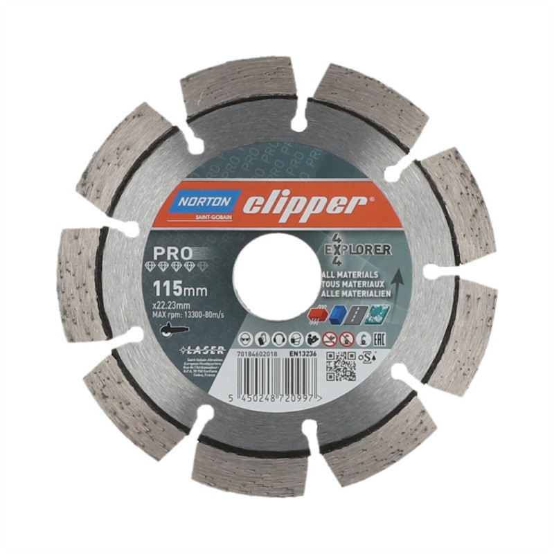 Diamant-Trennscheibe Clipper Pro 4X4 115 x 22,23