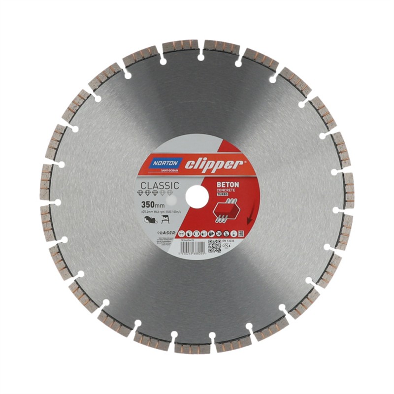 Norton Clipper Diamant-Trennscheibe CLASSIC – 350 mm x 25,4 mm