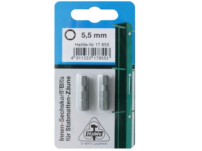 BIT 25 MM INNENSECHSKANT 5,5 MM  2-ST  SB