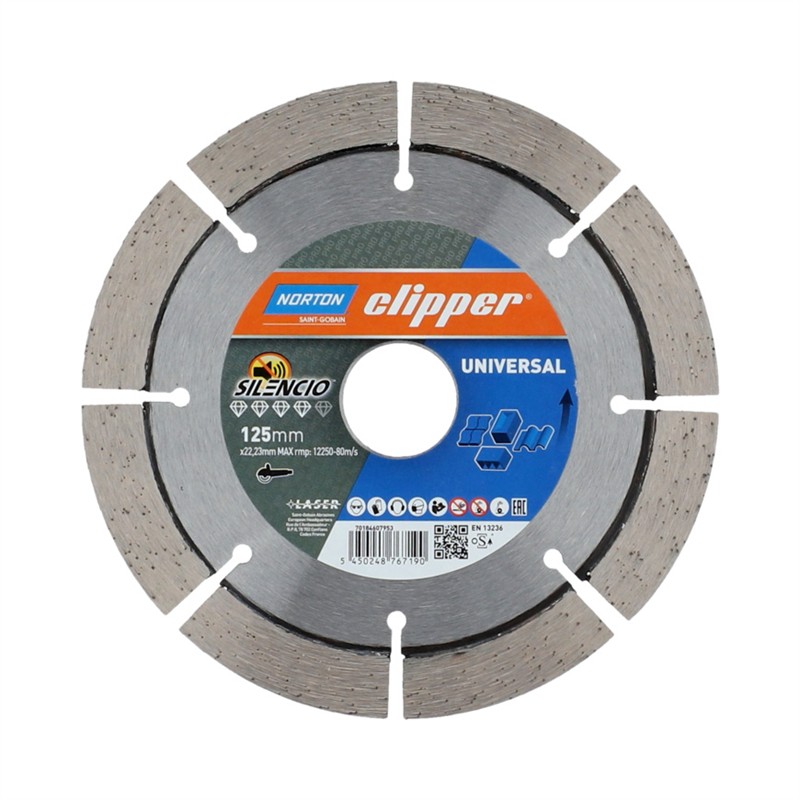 Norton Clipper Trennscheibe 125 mm x 22,23 – PRO UNIVERSAL SILENCIO