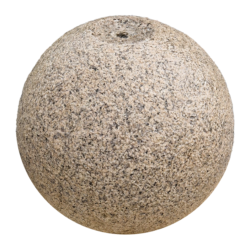 Quellkugel aus Granit gelb – fein gestockt, Ø ca. 60 cm