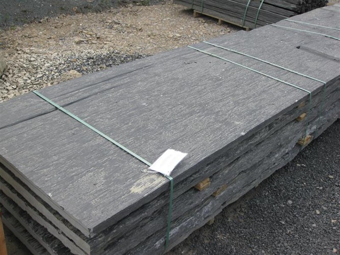 Quarzschiefer Graphit Platten 100x50x4-6cm, Stirnseitig gesägt