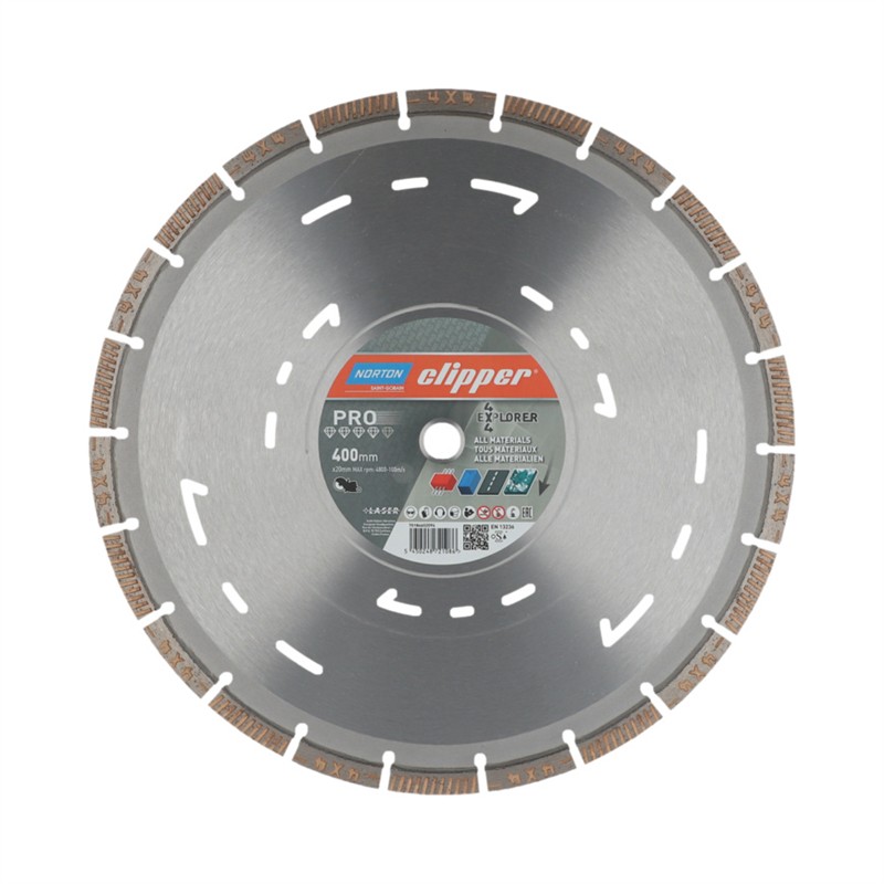 Norton Clipper Diamant-Trennscheibe Clipper Classic Universal Turbo – 125 mm x 22,23 mm