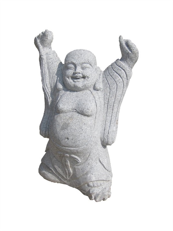 Buddha aus Granit - Arme nach oben, verschiedene Größen