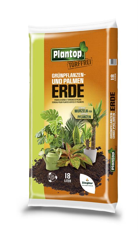 PLANTOP TORFFREI Grünpflanzen- und Palmenerde 18L