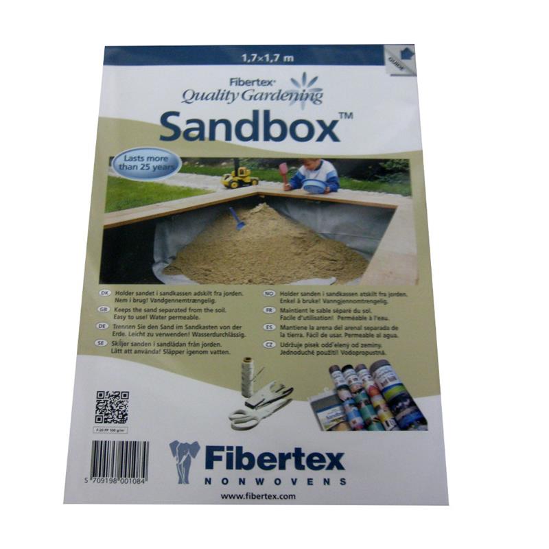 Vlies SANDBOX 1,7x1,7m Abschnitt Vlies SANDBOX 1,7x1,7m Abschnitt