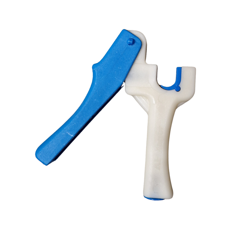 Lochzange blau-weiss für Rohre 16 und 20 mm Aussendurchmesser, Lochmaß 3 mm