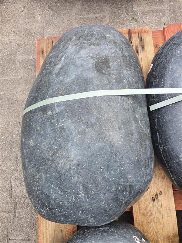 polierter Kiesel 98 kg Pebbles / Eggs schwarz, poliert