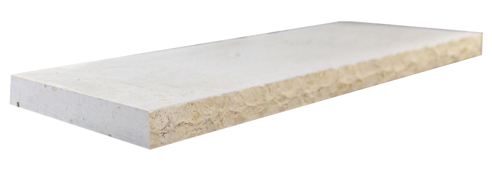 Jura Kalkstein Mauerabdeckplatten – geschliffen & bossiert  – 30×4 cm, freie Längen