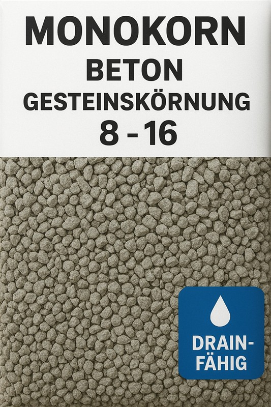 Beton to go Monokorn 8 - 16 MIT VERZÖGERER CEM II / B-M (S-LL) 42,5 N Beton to go Monokorn 8 - 16 MIT VERZÖGERER CEM II / B-M (S-LL) 42,5 N