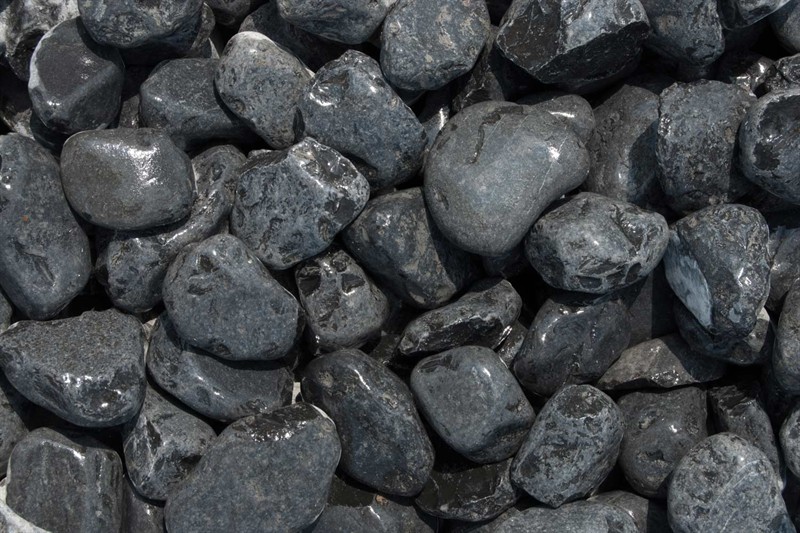 Marmorzierkiesel Ebano-Schwarz - 25 kg Sack Marmorzierkiesel Ebano-Schwarz - 25 kg Sack