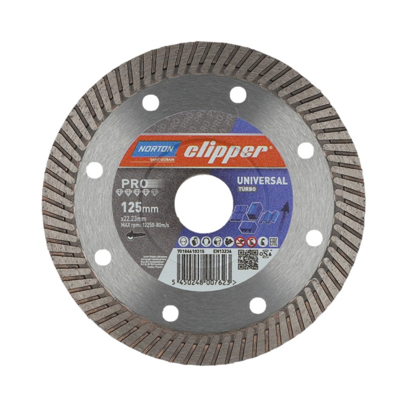 Norton Clipper Trennscheibe PRO UNIVERSAL Turbo 125 mm x 22,23