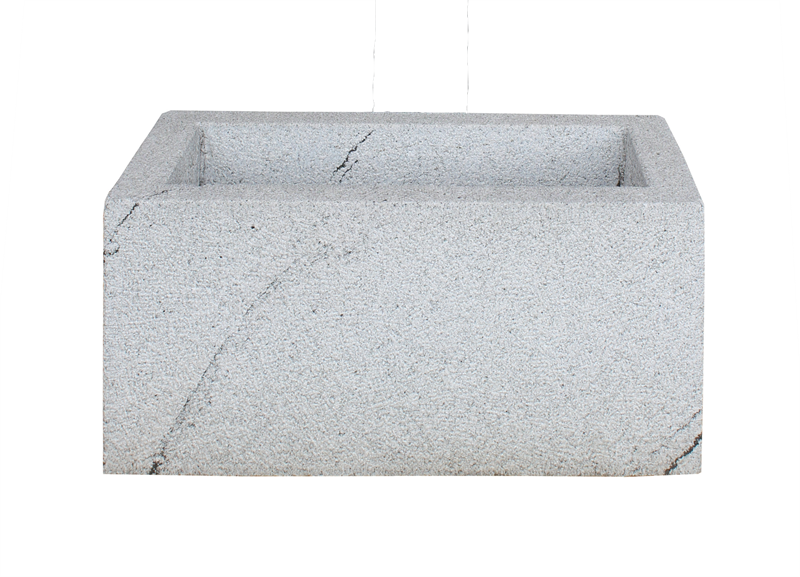 Granit-Trog G603 – grau, ca. 100?×?50?×?50?cm