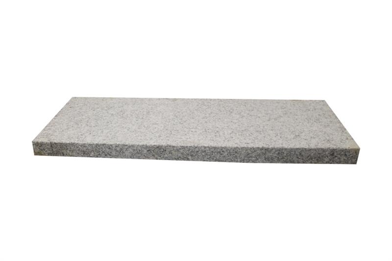 Mauerabdeckplatten aus Granit hellgrau, G603N, Oberseite und