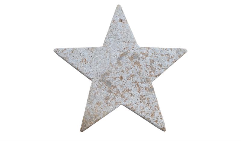 Muschelkalk Stern GROß, Durchmesser ca. 23 cm