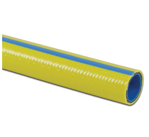 Wasserschlauch PVC 12.5 mm x 17 mm 10bar Gelb/Blau Typ Torsino Plus, 50m Rolle