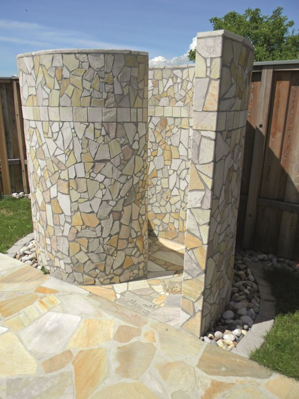 Quarzit Bodenplatten Amarello, mehrere Varianten Quarzit Bodenplatten Amarello, mehrere Varianten