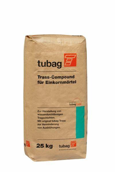 Tubag TCE 25 kg Trass Compound für Einkörnmörtel, Basismischung