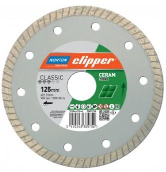 Norton Clipper Diamant-Trennscheibe CLASSIC Ceramic Turbo – 125 mm x 22,23 mm Norton Clipper Diamant-Trennscheibe CLASSIC Ceramic Turbo – 125 mm x 22,23 mm