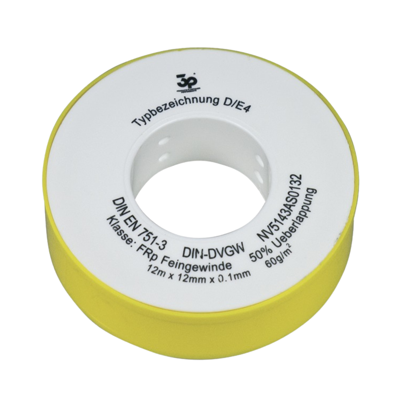 PTFE-Gewindeband EN 751-3, 0,1 mm stark, Rolle a 12 Meter,