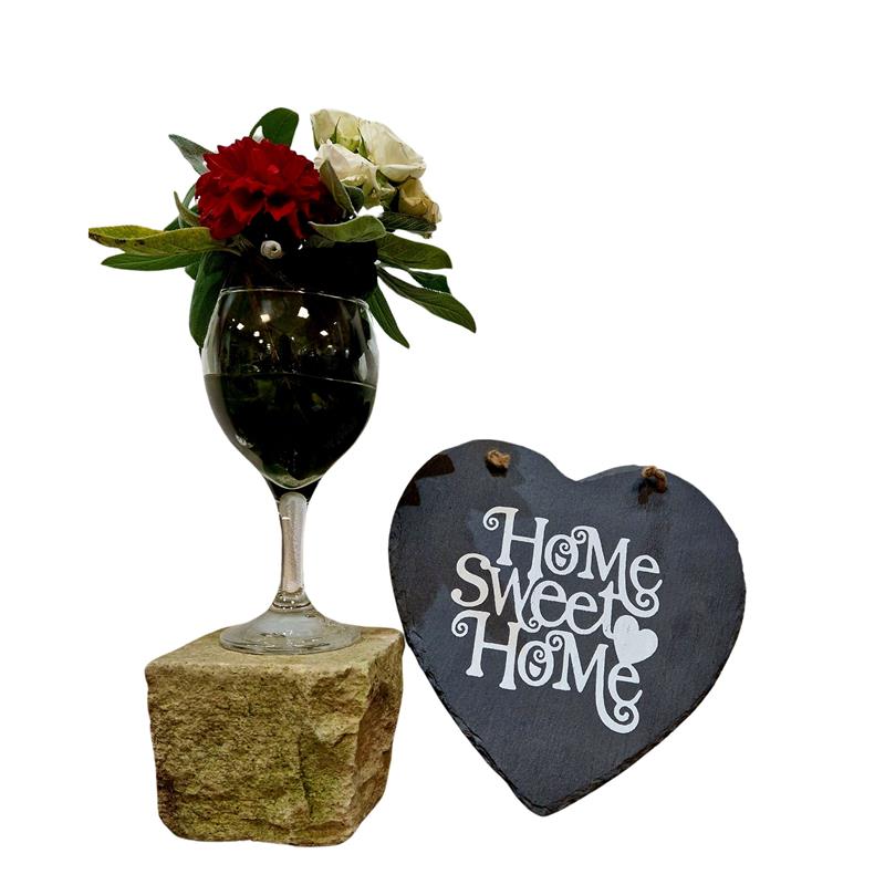 Türschild aus Schiefer Home sweet home Türschild aus Schiefer Home sweet home