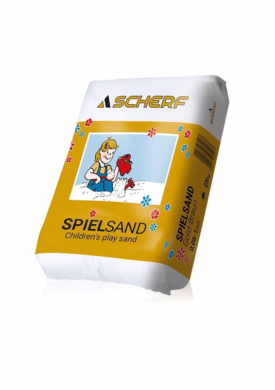 Kinderspielsand Rundkorn gewaschen 0,06- 1mm, PE Sack a 25kg Kinderspielsand Rundkorn gewaschen 0,06- 1mm, PE Sack a 25kg