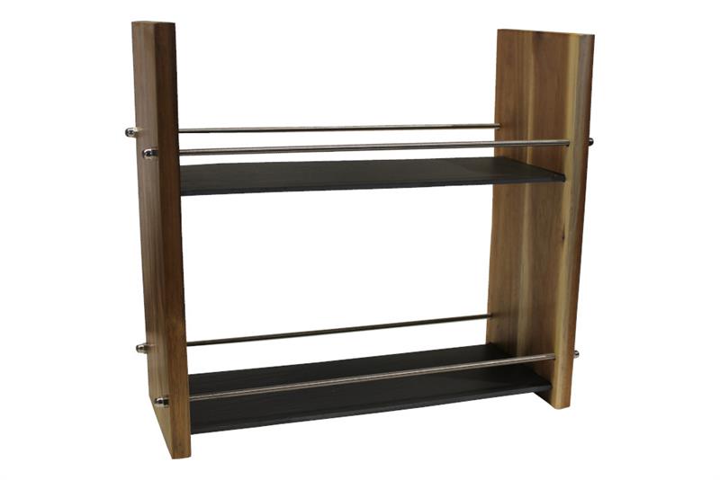 Utensilien Regal aus Schiefer Tafeln mit Holz Utensilien Regal aus Schiefer Tafeln mit Holz