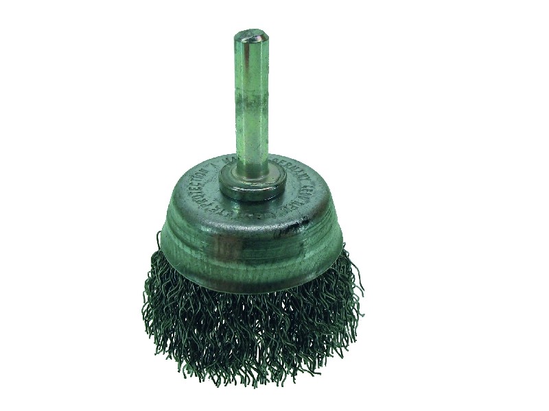 Topf-Stahldrahtbürste gewellt 80 mm